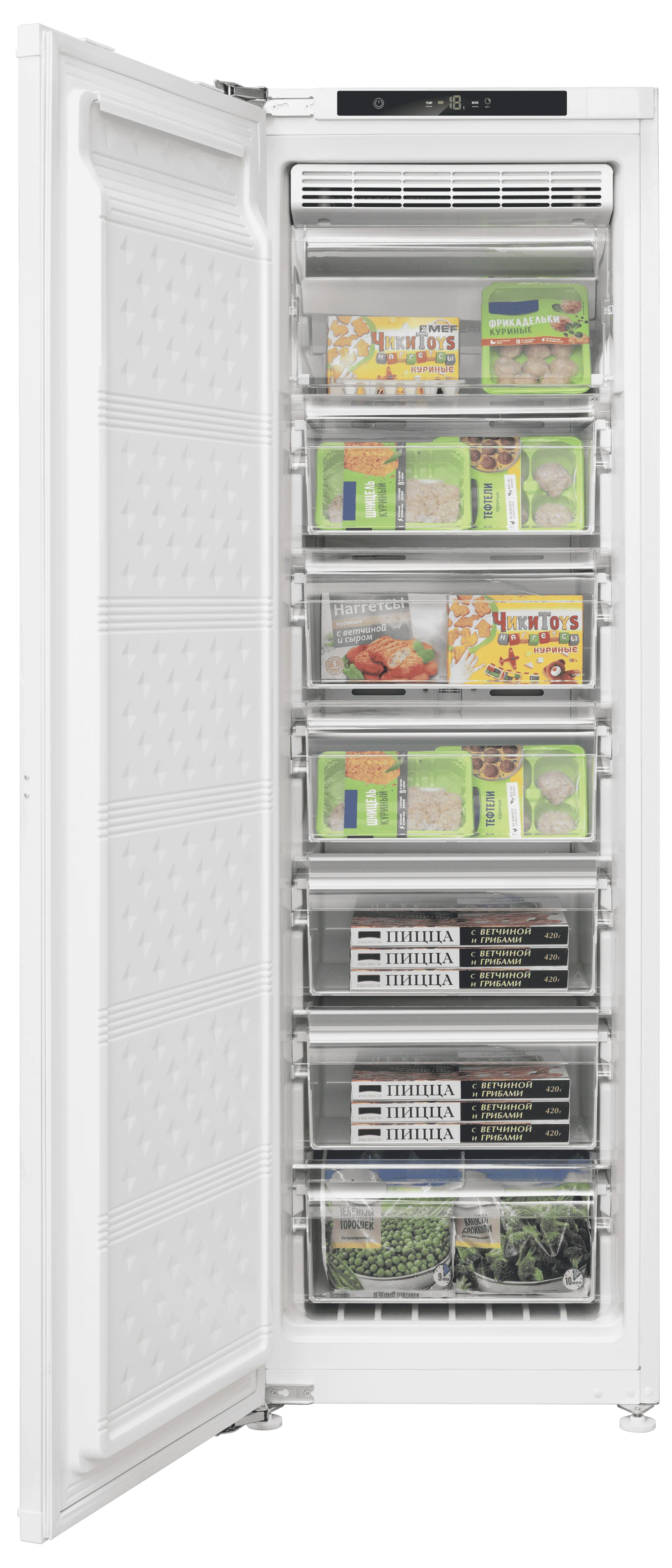 Морозильные камеры встраиваемые