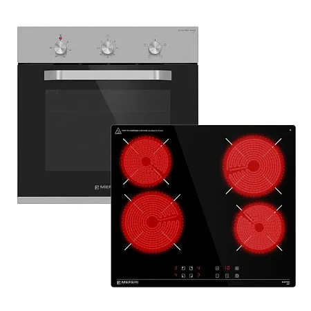 Комплект встраиваемой техники 60см нержавеющая сталь MEFERI MS60IX02 Комплект встраиваемой техники 60см нержавеющая сталь MEFERI MS60IX02