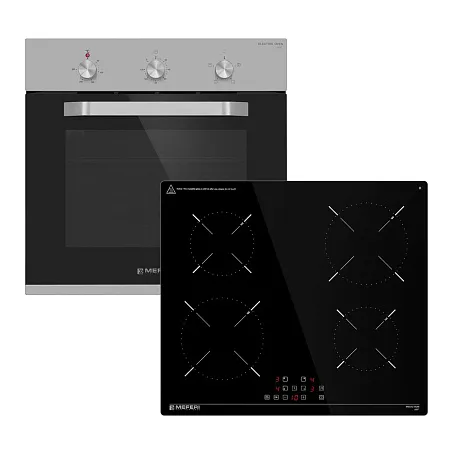 Комплект встраиваемой техники 60см нержавеющая сталь MEFERI MS60IX03 Комплект встраиваемой техники 60см нержавеющая сталь MEFERI MS60IX03