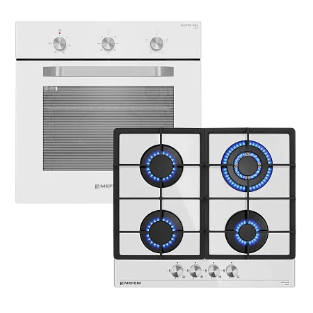 Комплект встраиваемой техники 60см белый MEFERI MS60WH21 Комплект встраиваемой техники 60см белый MEFERI MS60WH21