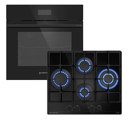 Комплект встраиваемой техники 60см черный MEFERI MS60BK71 Комплект встраиваемой техники 60см черный MEFERI MS60BK71