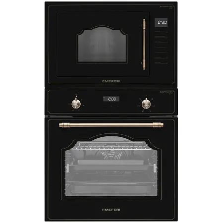 Комплект встраиваемой техники MEFERI 60см черный MS60BK77 Комплект встраиваемой техники MEFERI 60см черный MS60BK77