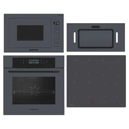 Комплект встраиваемой техники MEFERI 60см серый MS60GR43 Комплект встраиваемой техники MEFERI 60см серый MS60GR43