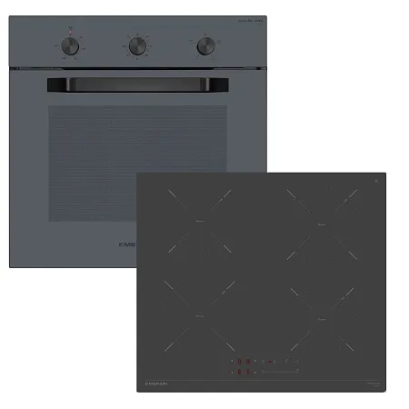 Комплект встраиваемой техники MEFERI 60см серый MS60GR28 Комплект встраиваемой техники MEFERI 60см серый MS60GR28