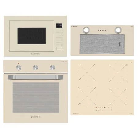 Комплект встраиваемой техники MEFERI 60см бежевый MS60BG46 Комплект встраиваемой техники MEFERI 60см бежевый MS60BG46