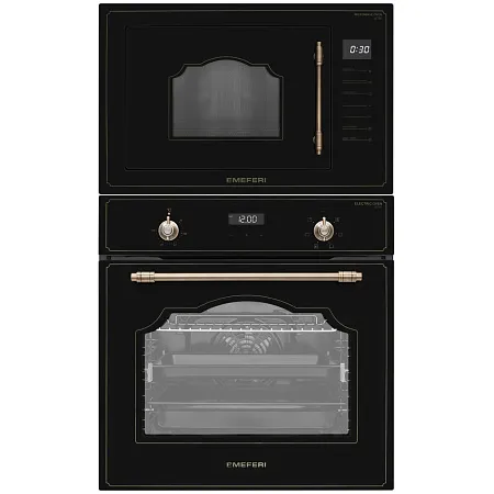 Комплект встраиваемой техники MEFERI 60см черный MS60BK77 Комплект встраиваемой техники MEFERI 60см черный MS60BK77