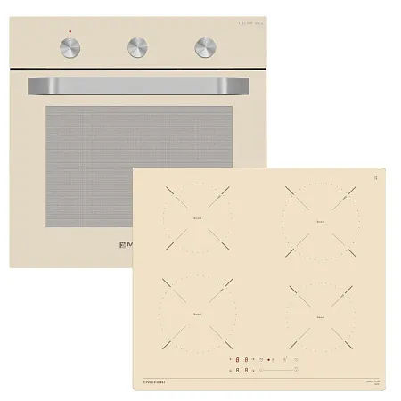 Комплект встраиваемой техники MEFERI 60см бежевый MS60BG60 Комплект встраиваемой техники MEFERI 60см бежевый MS60BG60